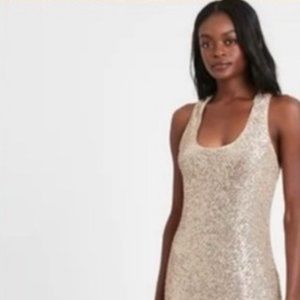 Sequin Racer back dress NWT